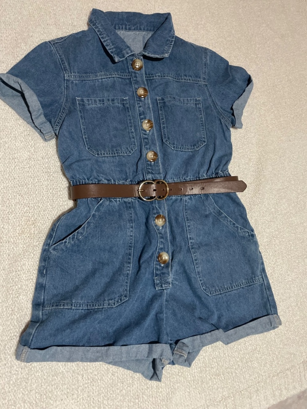 Denim romper - Picture 2 of 3